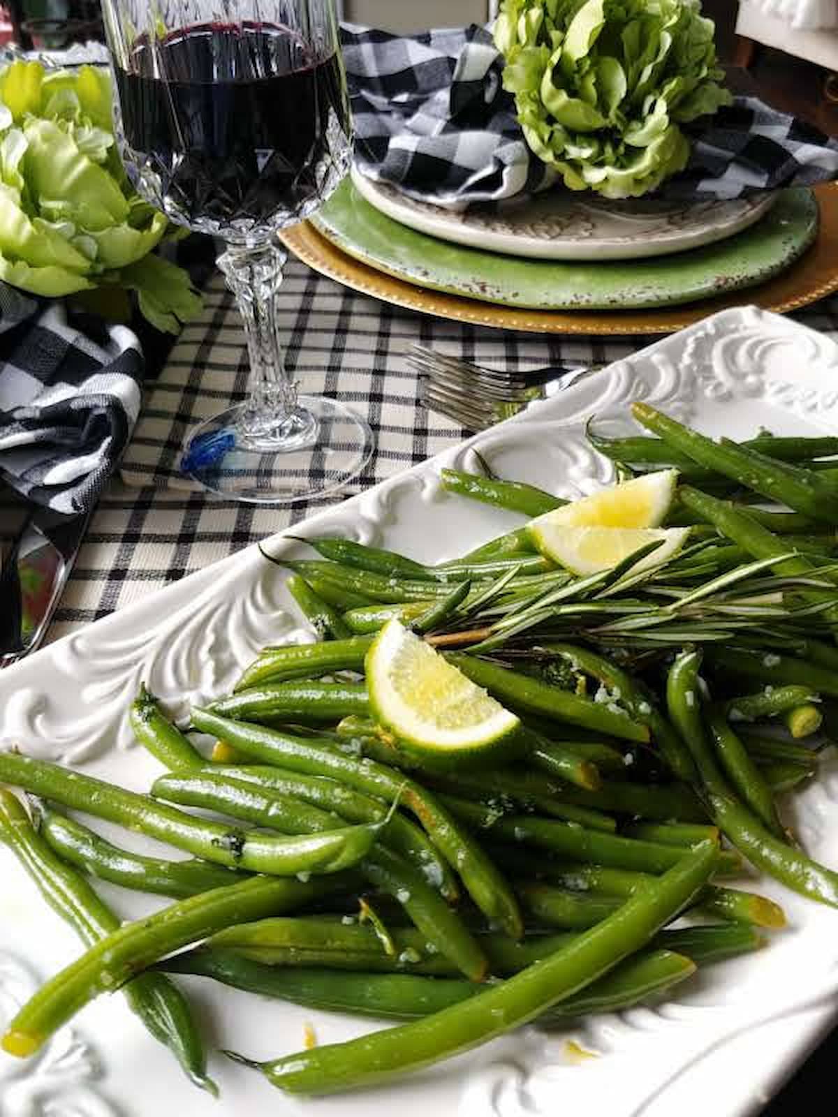 Easy Garlic Green Beans with Lime Recipe - Hen and Horse Design