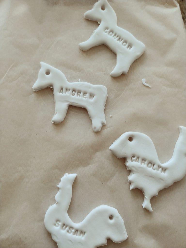 horse cut out of clay cookie cutter