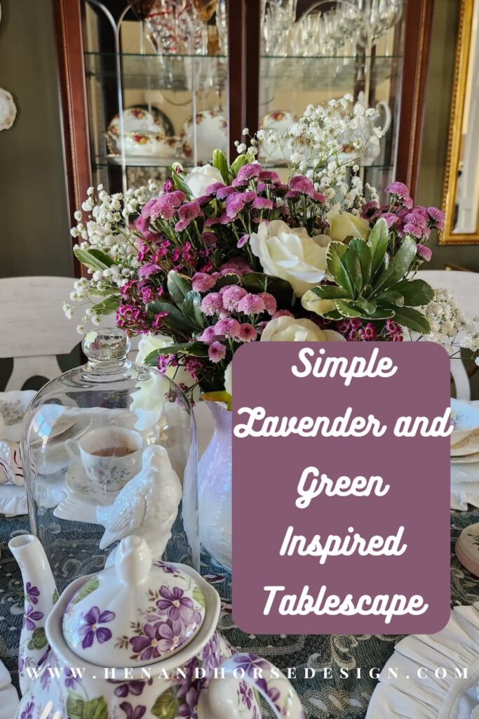 simple lavender tablesetting pinterest pin